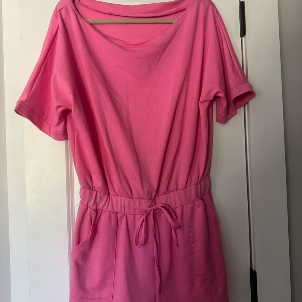 Pink Short Sleeve Romper